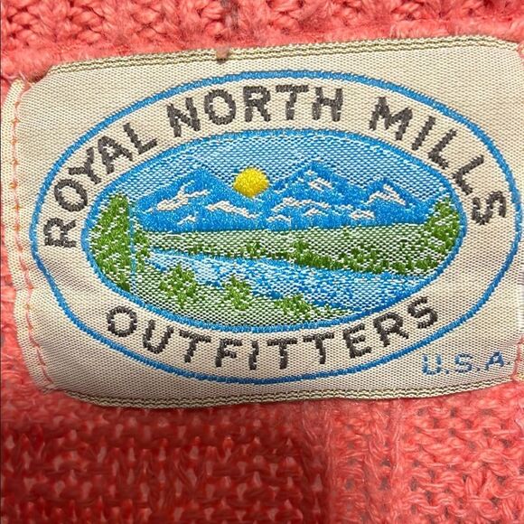 Vintage Pink Chunky Knit Crew Neck Sweater - Picture 4 of 7